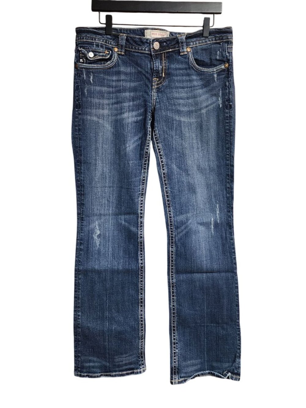 MEK Auckland Denim Jeans Low rise flare Womens Size 32 x 34